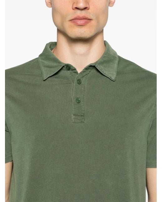 Majestic Filatures Green Organic Cotton-Blend Polo Shirt for men