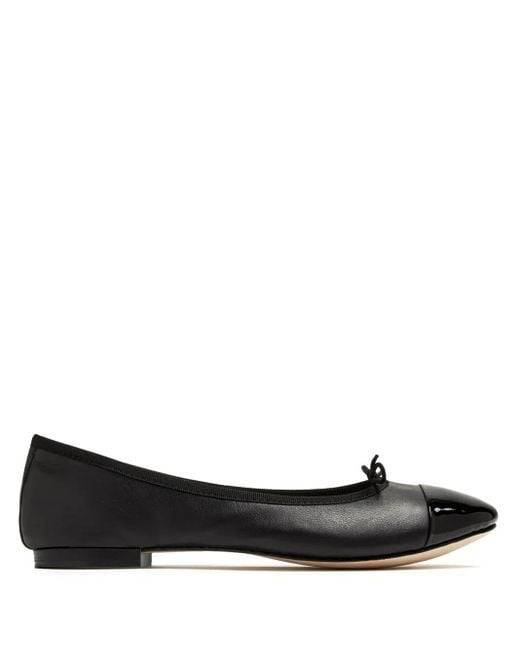 Repetto Black Flora Ballerina Shoes