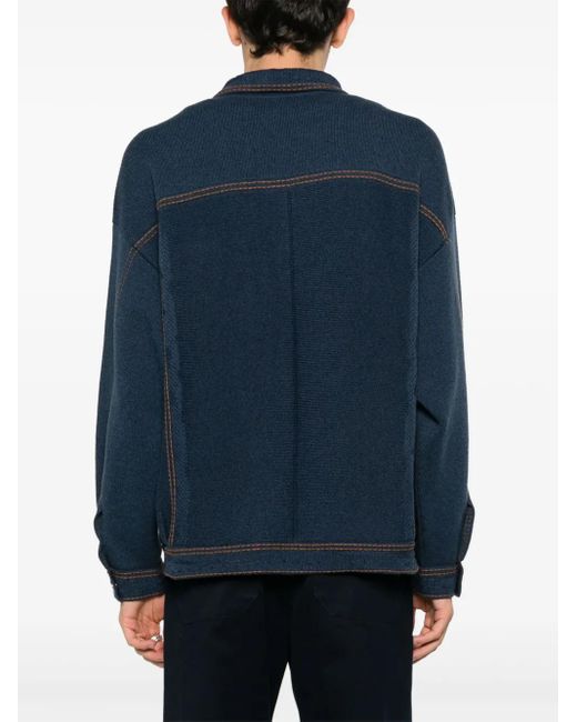 Barrie Blue Oversized Denim Jacket for men