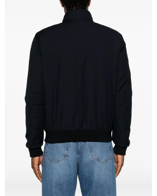 Moorer Blue Janson Bomber Jacket for men
