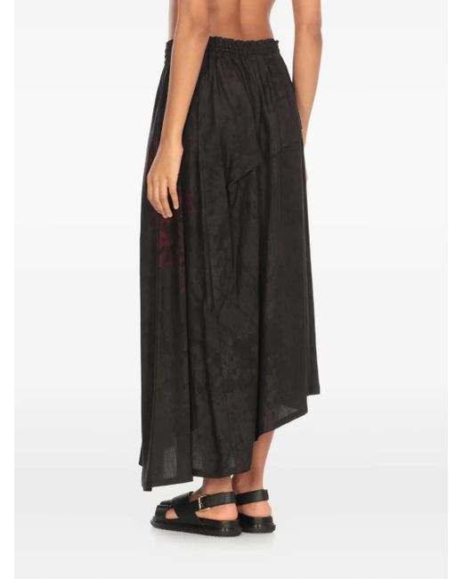 Gonna Asimmetrica di Y's Yohji Yamamoto in Black