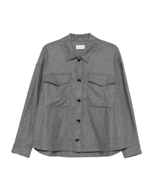 TRUE AVENUE ボタンポケット ジャケット Gray