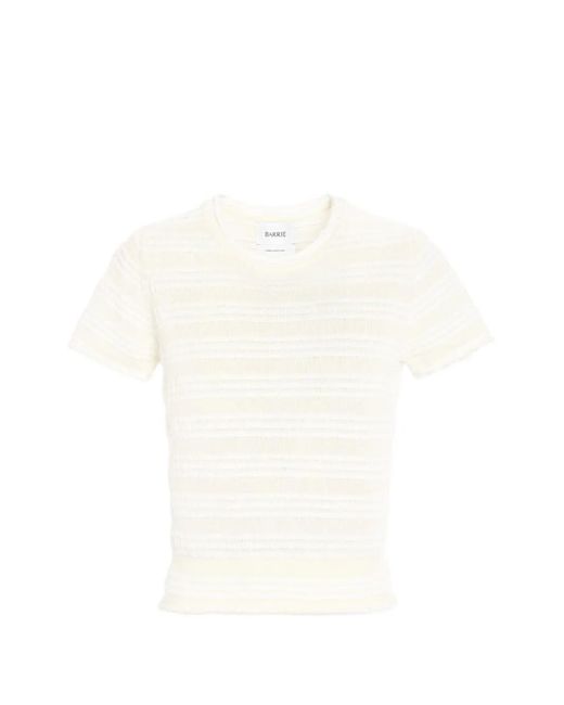 Barrie White Striped Top
