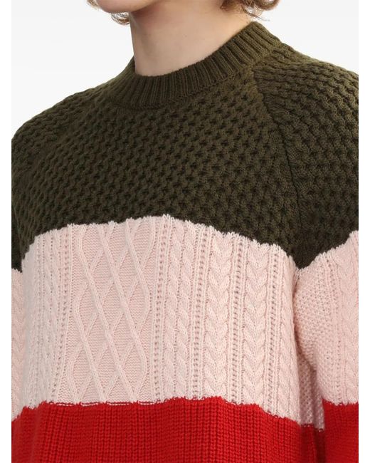 Pull À Design Colour Block Undercover pour homme en coloris Red