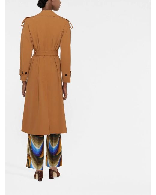 Blanca Vita Brown Double-Breasted Coat