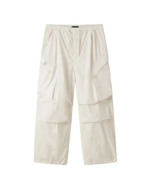 FIVE CM White Cargo Trousers for men