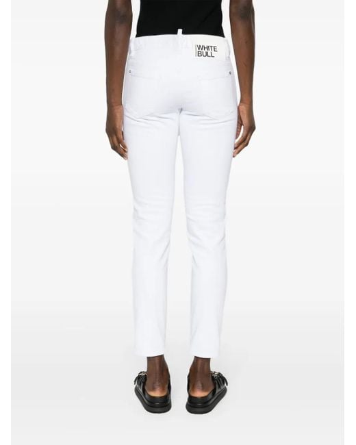 DSquared² White Jennifer Skinny Jeans