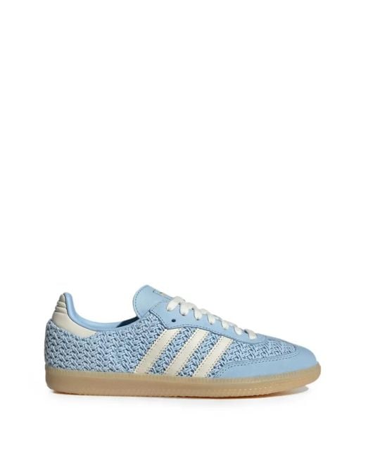 Adidas Blue Samba Og Woven Sneakers
