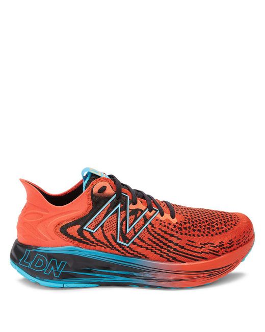 New Balance X London Marathon Fresh Foam 1080v11 Sneakers in Red for