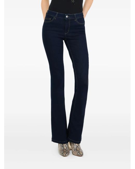 Liu Jo Blue Cotton Flared Jeans
