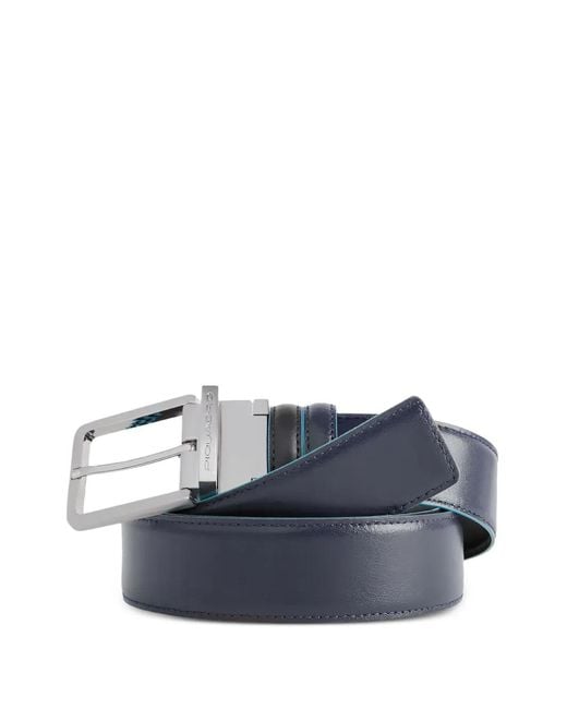 Piquadro Blue Ceinture En Cuir À Logo Gravé for men