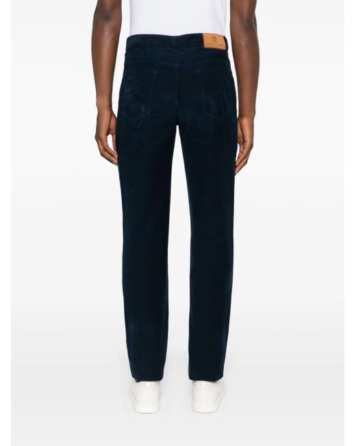 Brunello Cucinelli Blue Italian Fit Trousers for men