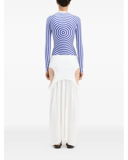 Jean Paul Gaultier Blue The Target Crewneck Top