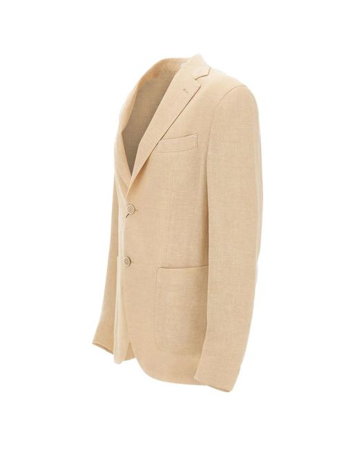 Eleventy Natural Patch-Pocket Blazer for men