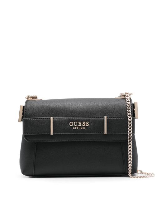 Guess Black Schultertasche Mit Gürtel