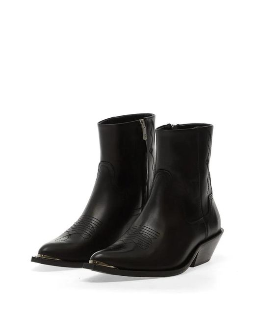 Represent Black Michael Zip Leather Boots
