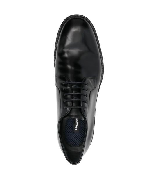DSquared² Black Derby Lace Up Shoes for men