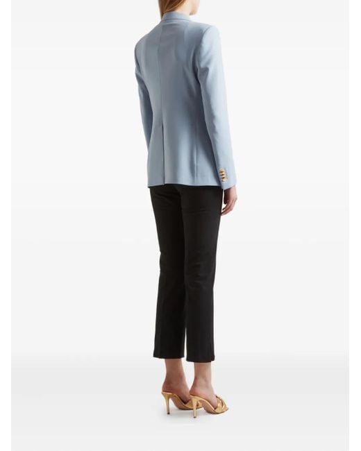 Tagliatore Blue Double-Breasted-Button Blazer