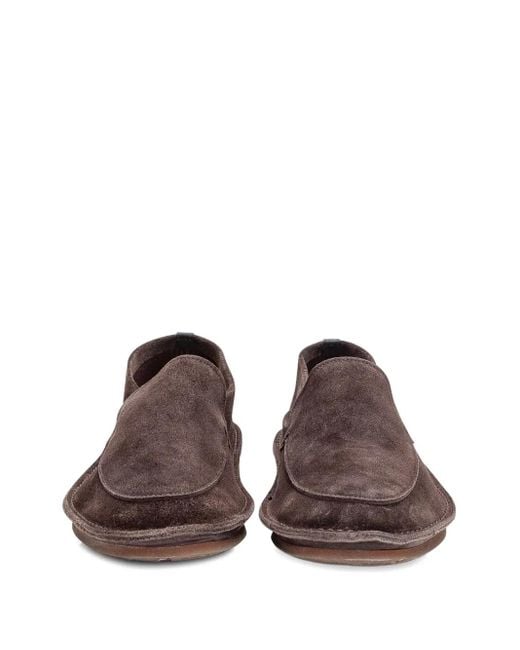 Premiata Brown Suede Loafers for men