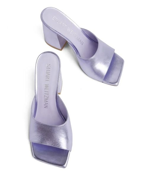 Stuart Weitzman Metallic 85Mm Tia Mules
