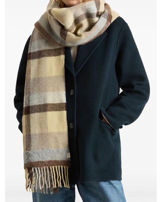 Woolrich Geruite Sjaal in het Natural