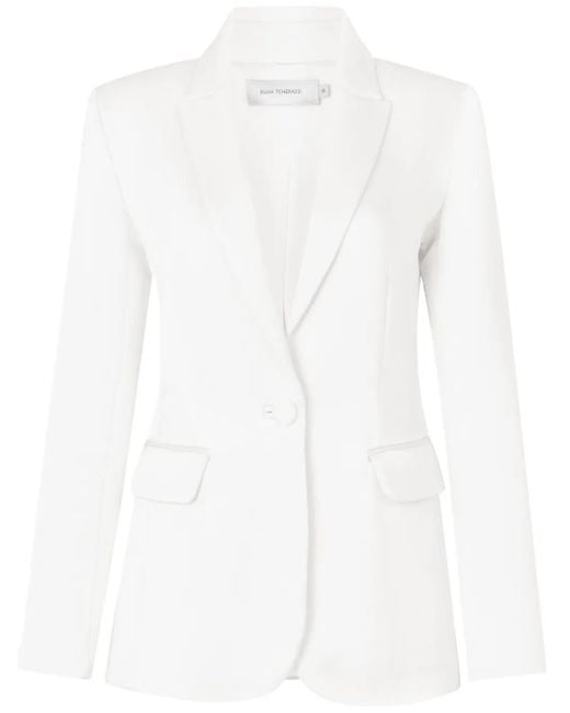 Silvia Tcherassi White Rebeca Blazer