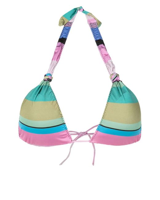 Clube Bossa Blue Gestreiftes Rings Bikinioberteil