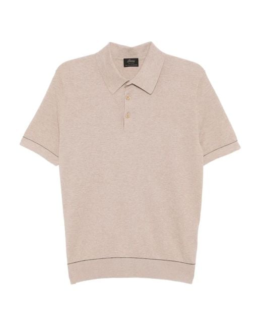 Brioni White Sea Island Polo Shirt for men