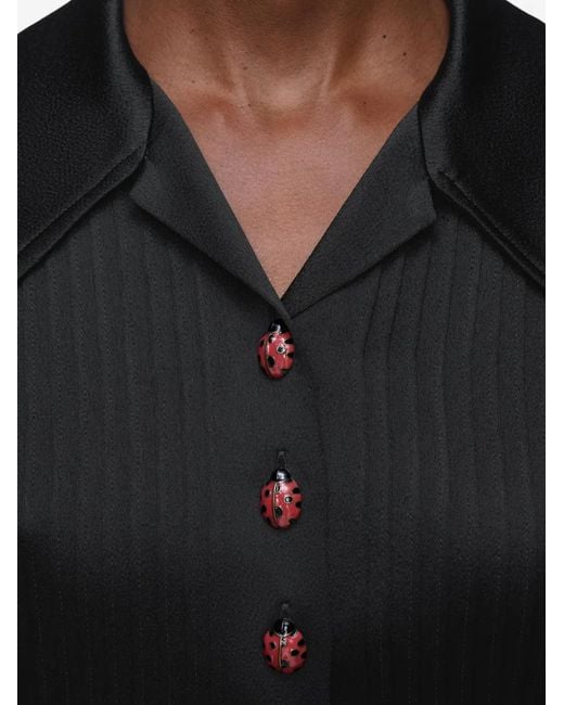 Maison Margiela Blue Ladybug Button T-Shirt