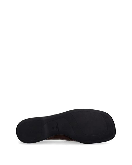 Vagabond White Sammie Square-Toe Suede Loafers