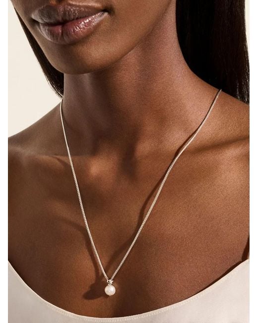 John Hardy Metallic Jh Essential Pearl Necklace
