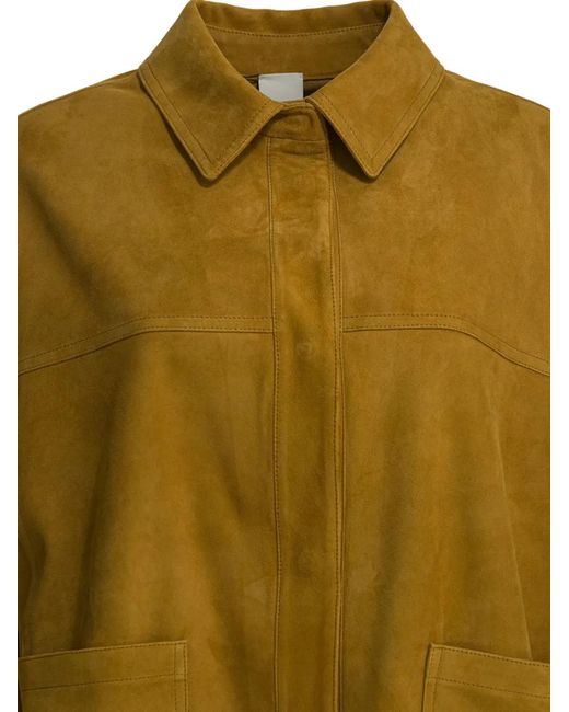 FURLING BY GIANI Green Suede Patch-Pocket Jacket