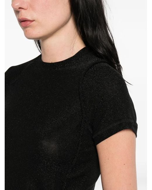 OTTOLINGER Black Round-Neck T-Shirt
