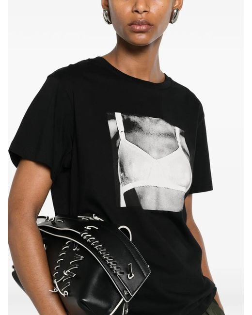 N°21 Black Graphic-Print T-Shirt