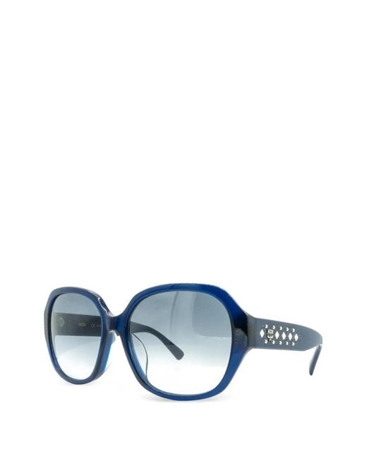 MCM Blue Octagon Studded Sunglasses