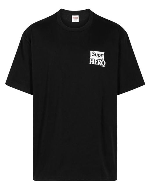 Supreme Black X Antihero Dog Cotton T-Shirt
