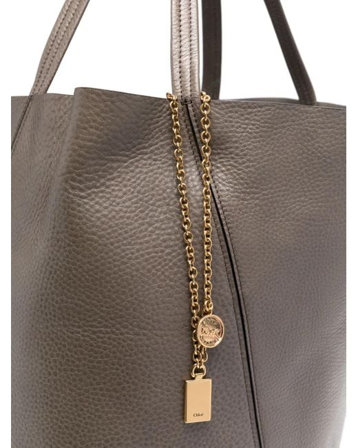 Chloé Gray Spin Large Tote Bag