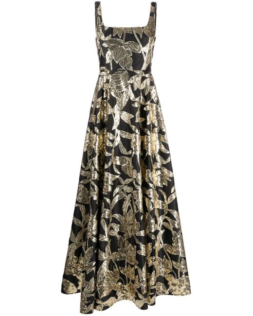 Marchesa White Lotus Abendkleid Mit Pailletten
