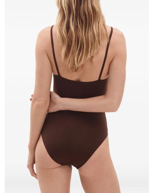 Eres Brown Intense V-Neck Swimsuit