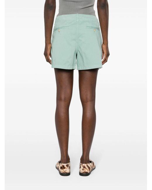 Logo-embroidered cotton shorts di Polo Ralph Lauren in Green