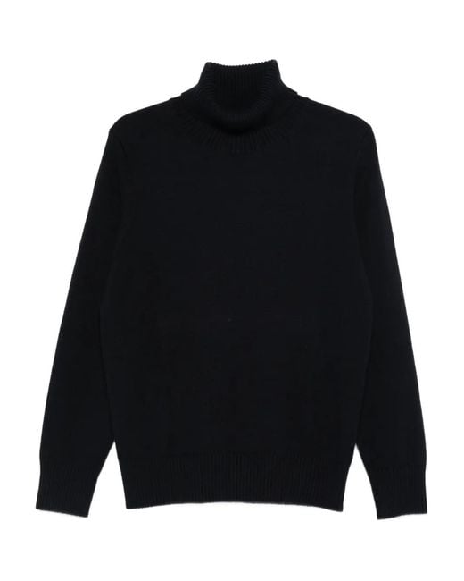 Kangra Blue Roll-Neck Long-Sleeved Sweater for men