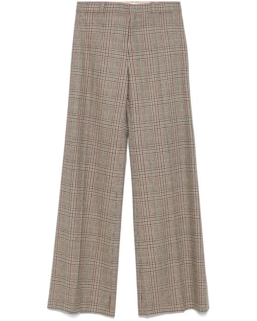 Chloé Natural Prince Of Wales-Check Trousers