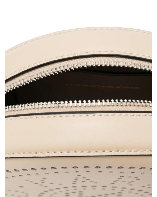 Karl Lagerfeld Metallic Kcircle Round Cb Perforated Mini Bag