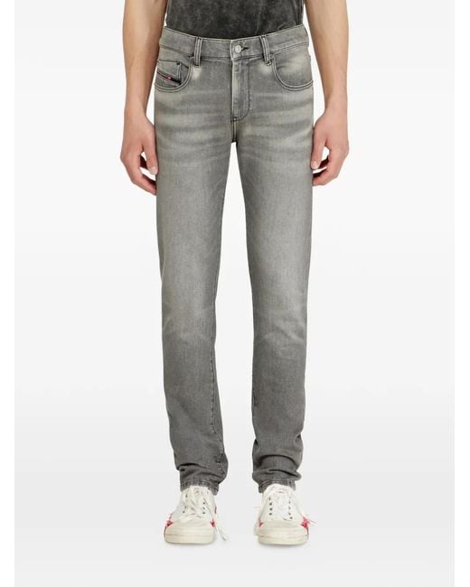 DIESEL Gray 2019 D-Strukt Slim-Fit Jeans for men