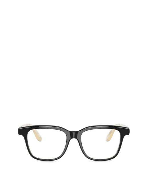 Brunello Cucinelli Black Square-Frame Glasses