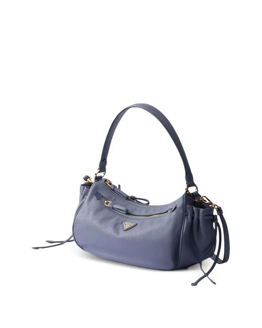 Prada Blue Small Leather Bag