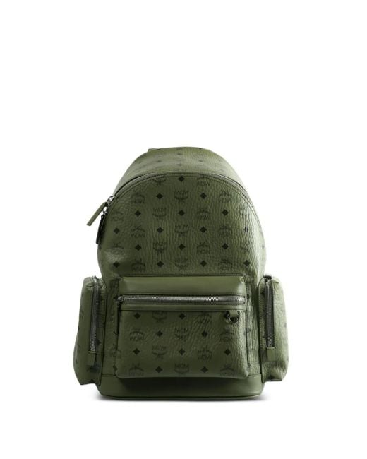 MCM Stark モノグラム バックパック Green