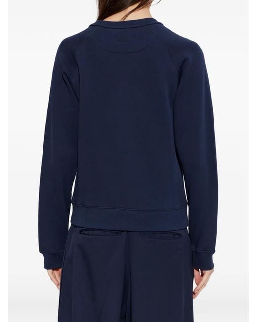 KENZO Blue Logo-Patch Sweatshirt