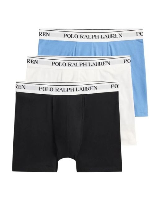 メンズ Polo Ralph Lauren ボクサーパンツ 3枚組 Blue