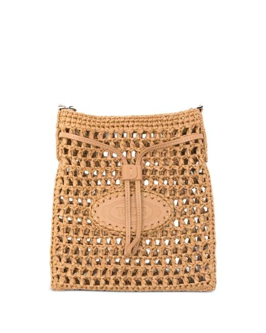 Tod's Natural Drawstring-Fastening Shoulder Bag
